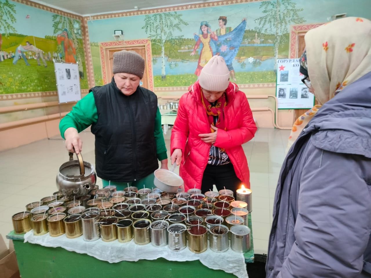Урдалылар окоп шәмнәре ясады