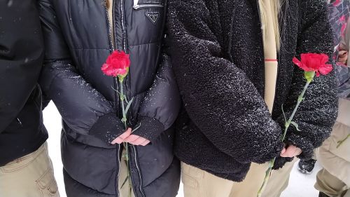 Лениногорскида әфганчылар истәлегенә куелган һәйкәл янында митинг үткәрелде (+фотолар)