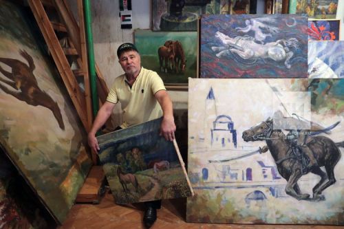 Лениногорскида Татарстанның халык рәссамы Мөдәррис Минһаҗевның шәхси күргәзмәсе ачыла