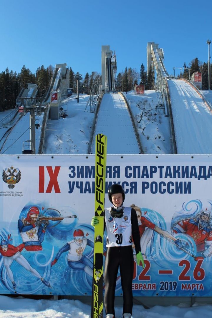 Данил Садриев Россия укучыларының кышкы спартакиадасында көмеш медаль яулады