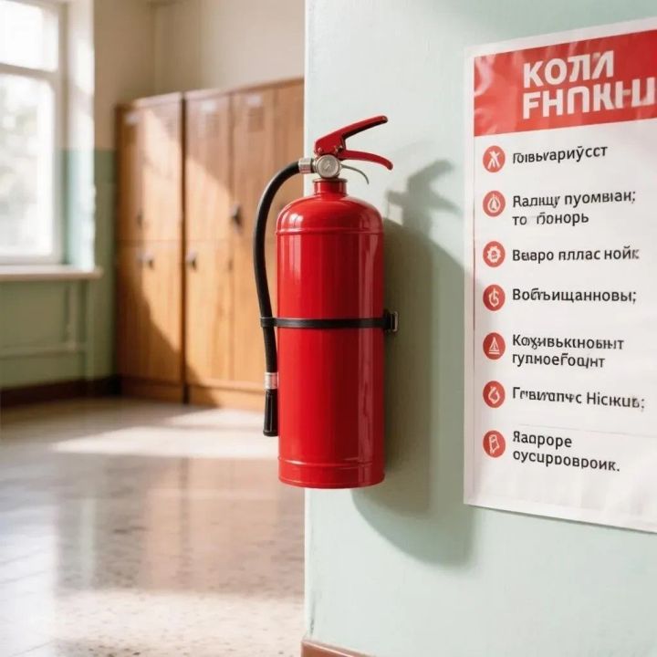 Уку елы алдыннан Лениногорск янгын сүндерүчеләре  янгын куркынычсызлыгы турында искә төшерә