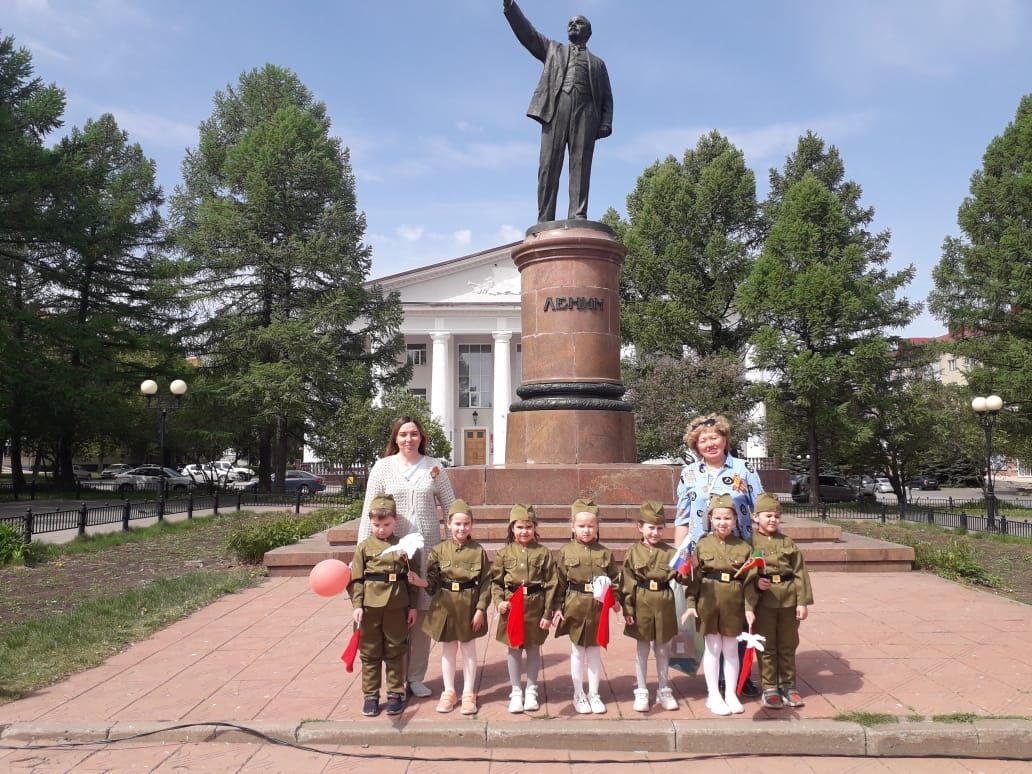 20нче балалар бакчасы Бөек Җиңү көне уңаеннан адреслы котлаулар ясады