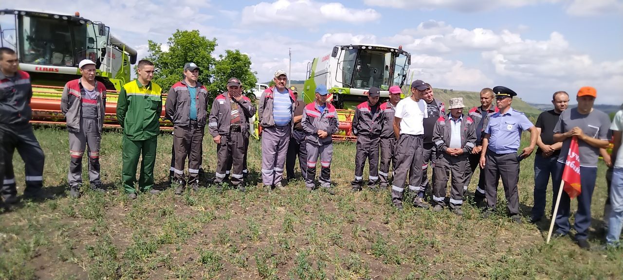 Лениногорск районында комбайннар парады узды (+фотолар)