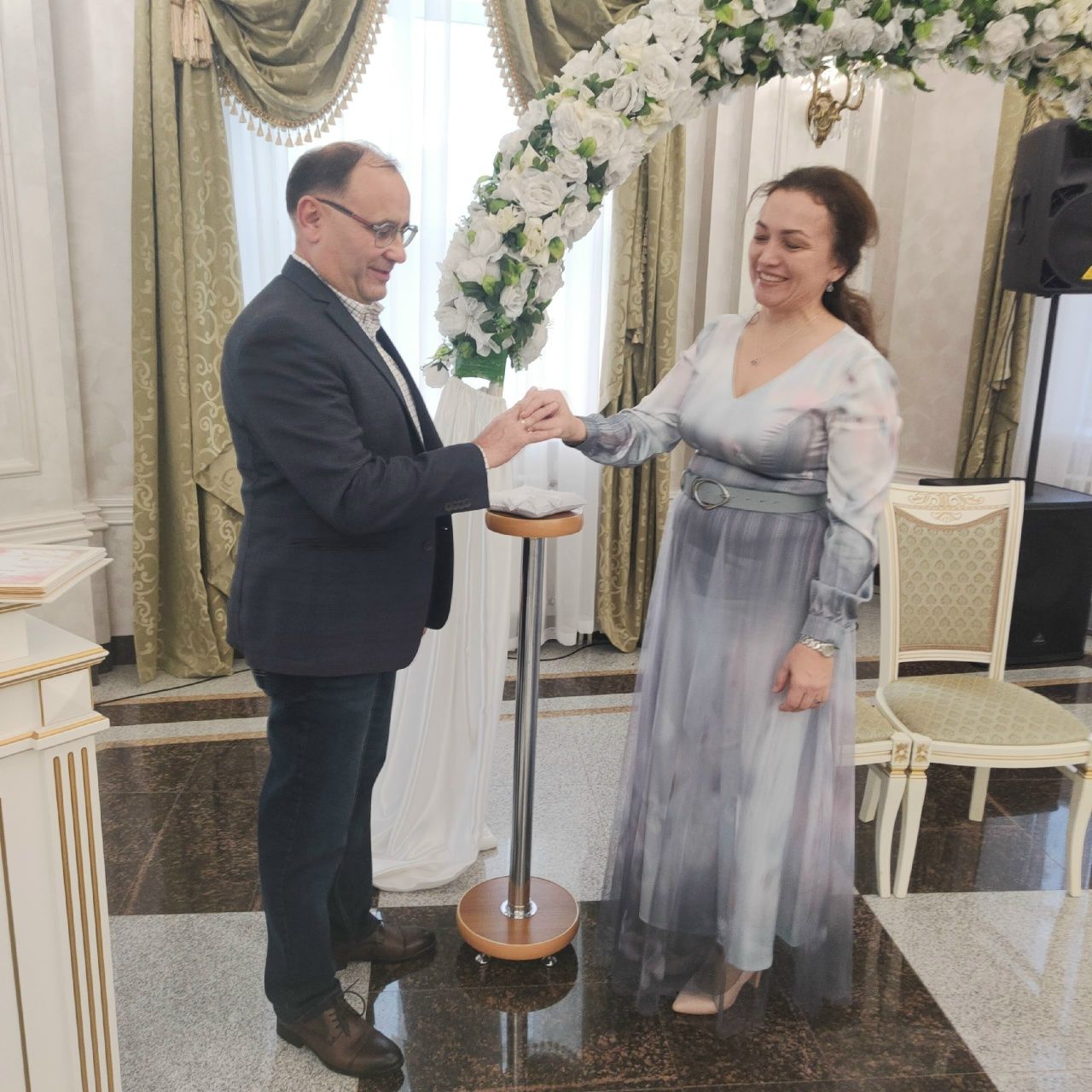 Лениногорск ЗАГС бүлегендә Мортазиннар гаиләсе көмеш туйларын билгеләп узды
