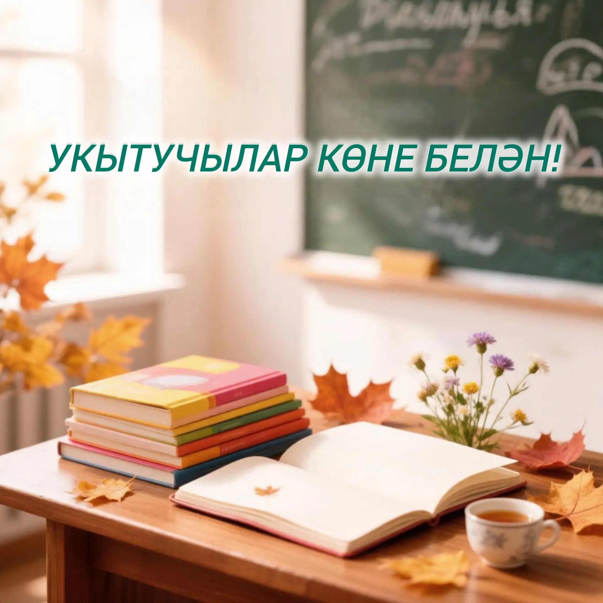 Якташыбыз Таһир Шәмсуаровтан Укытучылар көненә күчтәнәч