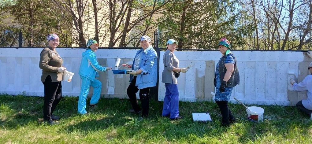 Иске Шөгер авылында буяу-матурайту эшләре башкарылды