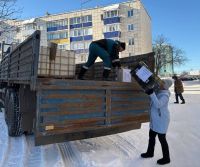 Лениногорскидан волонтер төркем чираттагы гуманитар йөкне җибәрде