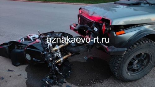 Күрше районда мотоцикл катнашында юл-транспорт һәлакәте булган