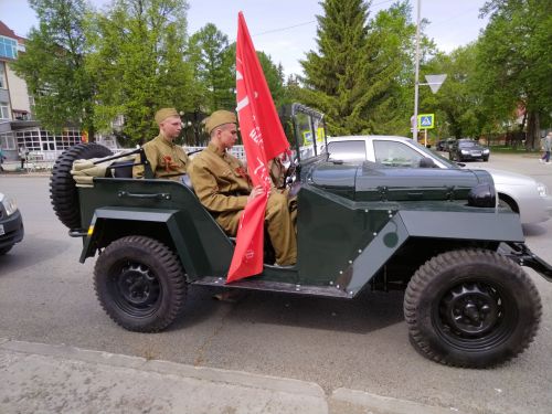 Лениногорскида Бөек Җиңүнең 78 еллыгы уңаеннан автойөреш узды (+фотолар)