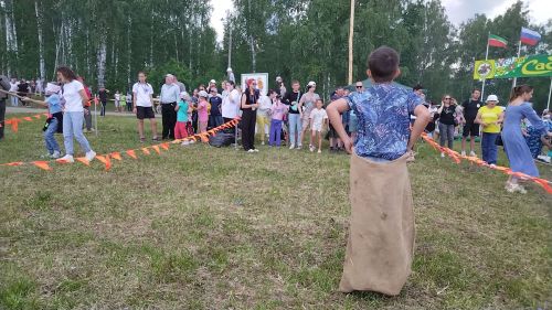 Сабантуйда халык уеннарында катнашучылар күп (+фотолар)