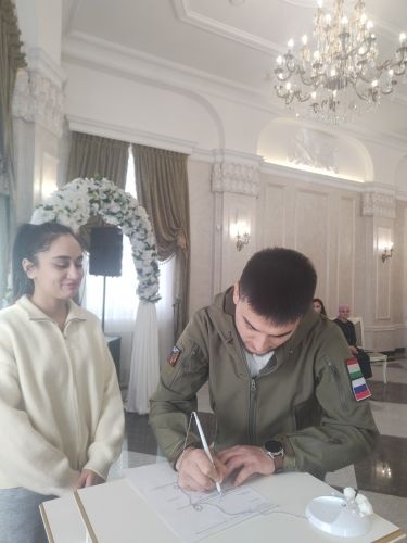 Лениногорск ЗАГС бүлегендә хәрби операция катнашучысының никахы теркәлде