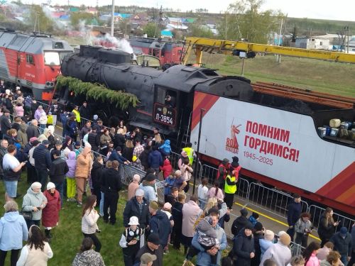 Лениногорскида “Җиңү паровозы”:  яшь буынга хәтер эстафетасы