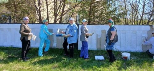 Иске Шөгер авылында буяу-матурайту эшләре башкарылды