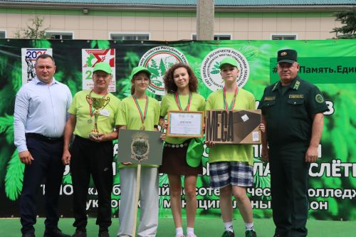 Шөгернең Чкалов мәктәбе урманчылыгы командасы республика слетында беренче урынга лаек булды