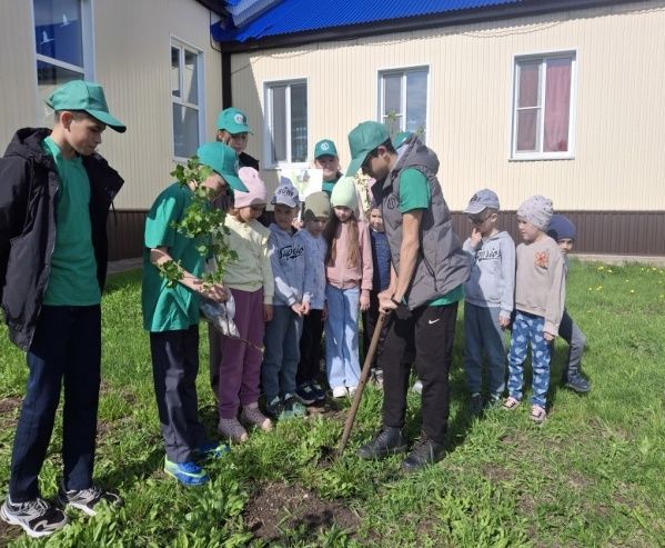 Иске Иштирәк мәктәбенең «Яшь урманчылар» отряды балалар бакчасына килде