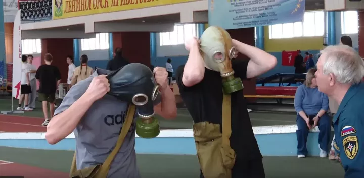 Лениногорскида “Аҗаган” республика хәрби-спорт уеннарының муниципаль этабында мәктәпләр югары дәрәҗәдә әзерлек күрсәтте