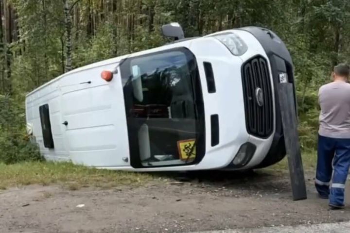 Хоккейчы балалар утырган автобус Лаеш районында юл-транспорт һәлакәтенә юлыккан